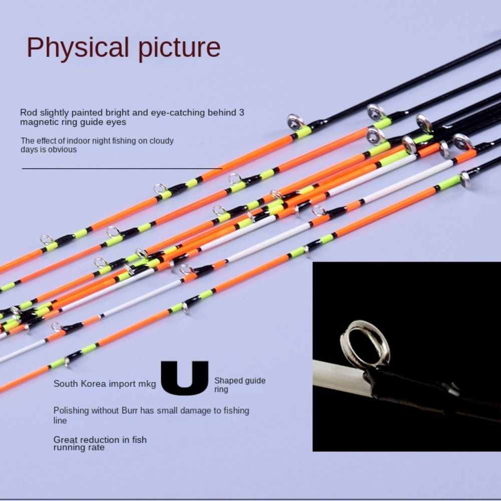 Fishing Boat Trailer - Glasvezel/Carbon Half-titanium Hengeltip Half/Alle Titaniumlegering Winter