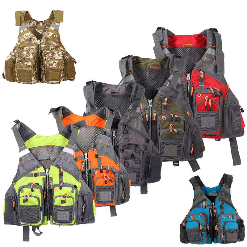 Fishing Boat Trailer - Vispak Bootvestjas Visfunctie Multi Pocket Draagbaar